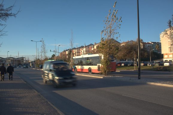 Und der Bus nummer 91 ist noch dort.